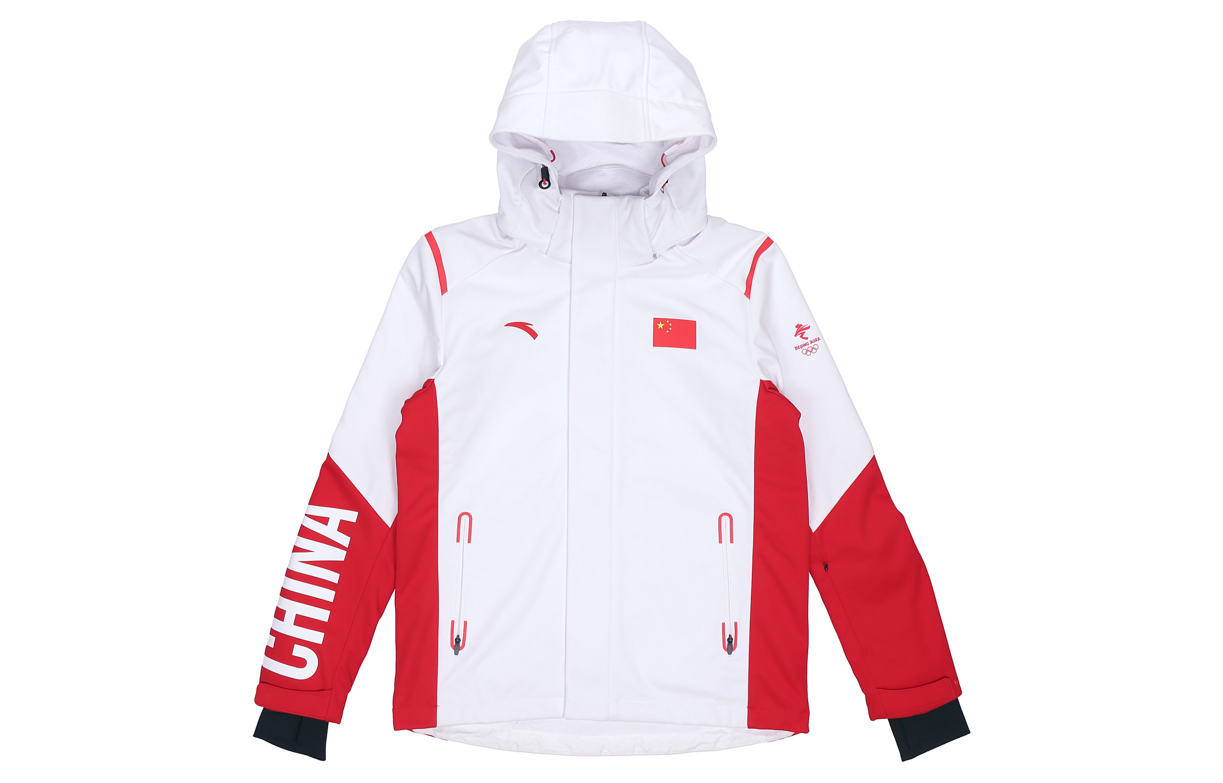 Anta National Flag Print Hoodie Jacket Unisex White - Star Series Exclusive 152040726-1