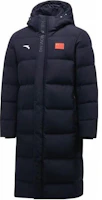 Order Anta National Team Logo Unisex Navy Blue Down Jacket for Warmth and Comfort 45130105