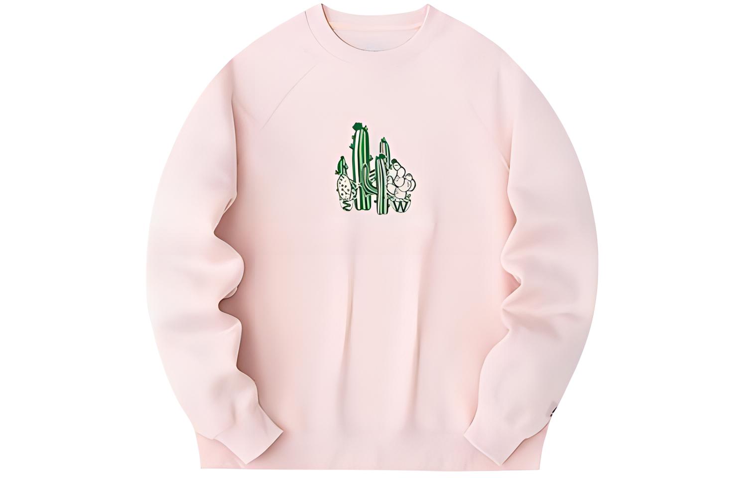Anta Outdoor Crewneck Long-Sleeve Sweatshirt Misty Pink Unisex Casual Series 172428701-3