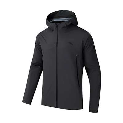 Anta Outdoor Hiking Jacket Men Smoke Grey - Waterproof, Windproof, Breathable 152437605-4