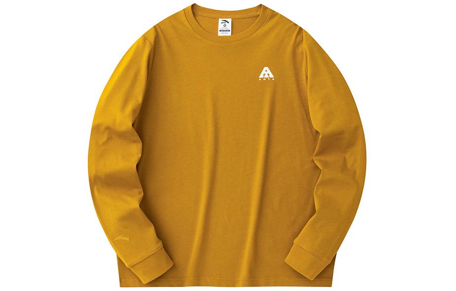 Anta Outdoor Logo Quick-Dry Sweat-Wicking Crewneck Sweatshirt Yellow 952417402-2