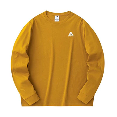 Anta Outdoor Logo Quick-Dry Sweat-Wicking Crewneck Sweatshirt Yellow 952417402-2