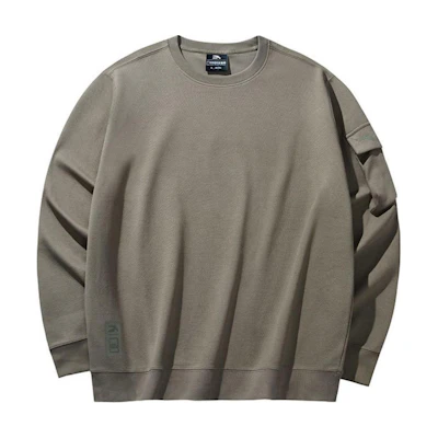 Anta Outdoor Series Casual Crewneck Printed Sweatshirt - Earth Brown 152446701-2