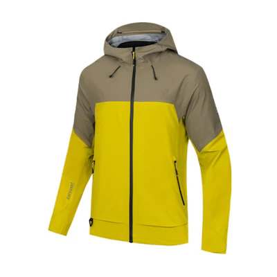 Anta Outdoor Series Colorblock Hooded Breathable Hiking Jacket Khaki/Yellow 152446601-3