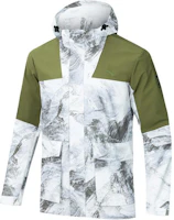 Anta Outdoor Series Hooded Colorblock Printed Jacket White/Green 152446602N-5 Anta Outdoor Series Hooded Colorblock Printed Jacket White/Green 152446602N-5