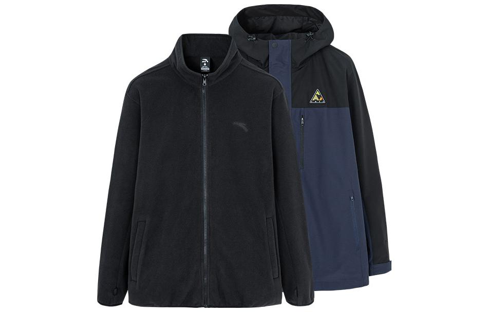 Anta Outdoor Series Waterproof Windproof Thermal Jacket Deep Midnight Blue 152246604-6