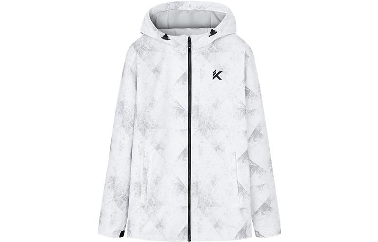 Anta Outdoor Series White Letter Print Hooded Sports Jacket 152311601S-1
