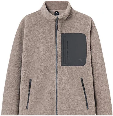 Anta Outdoor Series Zip-Up Puffer Jacket in Linen Gray 152346701-2 Buy Anta Outdoor Series Zip-Up Puffer Jacket in Linen Gray 152346701-2