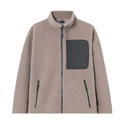 Anta Outdoor Series Zip-Up Puffer Jacket in Linen Gray 152346701-2