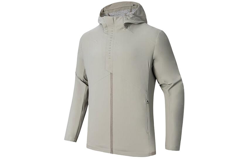 Anta Outdoor Training Water-Resistant Hooded Jacket Men’s Beige Khaki 952417602-1