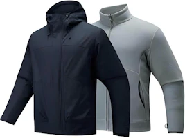 Anta Outdoor Water-Resistant Fleece Jacket Basic Black/Calm Gray 152446609-4 Anta Outdoor Water-Resistant Fleece Jacket Basic Black/Calm Gray 152446609-4