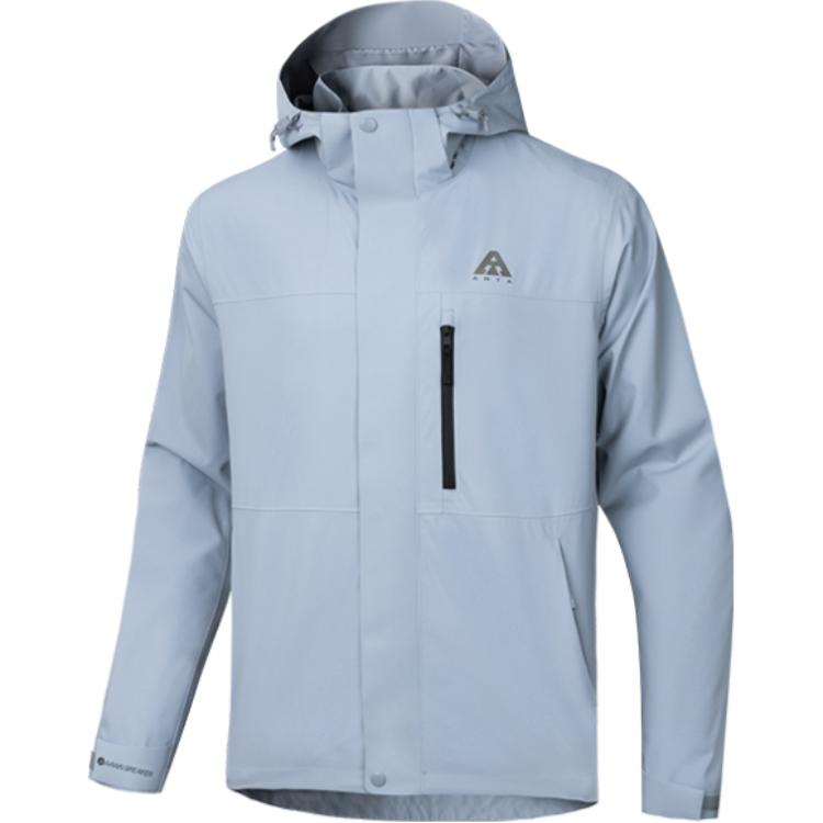 Anta Outdoor Waterproof Windproof Breathable Jacket Grey Unisex 972437601-1