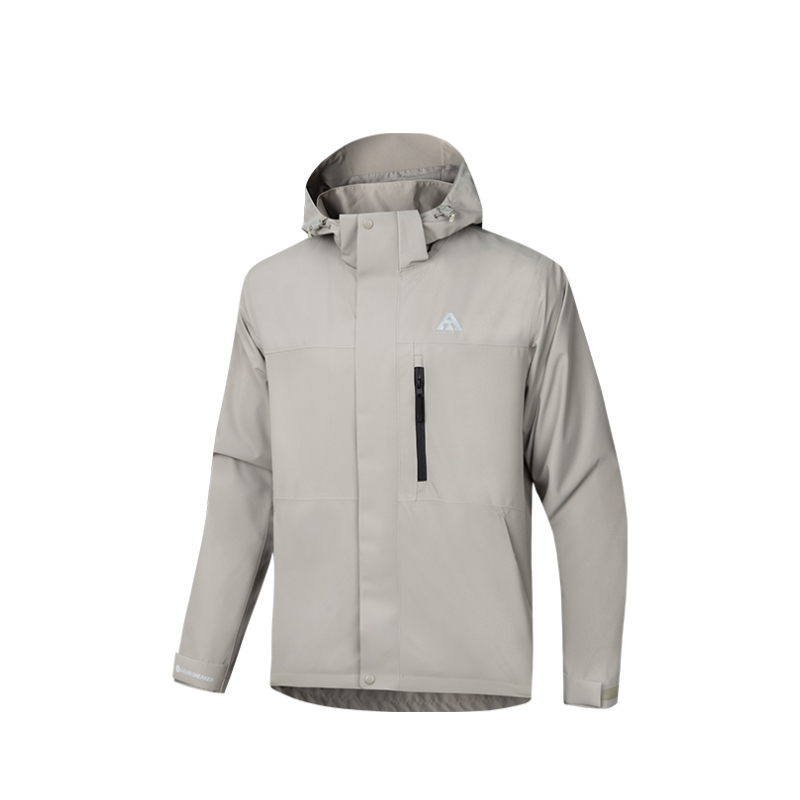 Anta Outdoor Waterproof Windproof Breathable Jacket Unisex - Khaki 972437601-2