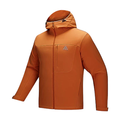 Anta Outdoor Woven Zip Hoodie Jacket Red-Orange 952446607-6