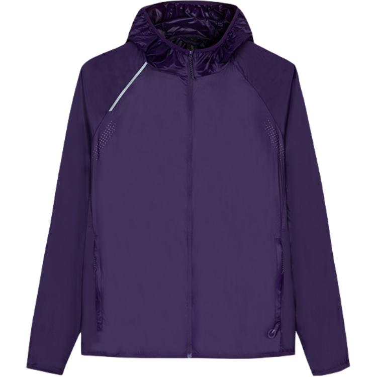 Anta Outdoor Zip Hoodie Jacket Unisex - Comfortable & Breathable in Purple 172430602-2