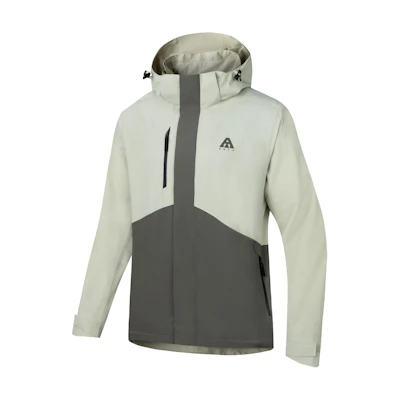Anta Outdoors 20 Waterproof Windproof 3-in-1 Jacket Gray Green 952446601-4