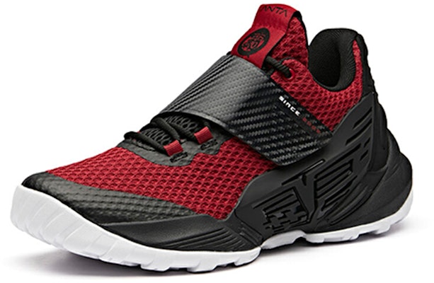 Anta Overbearing Mid Top Retro Basketball 'Red Black Bad Visitor' 91931104-3 Lookbook Anta Overbearing Mid Top Retro Basketball 'Red Black Bad Visitor' 91931104-3