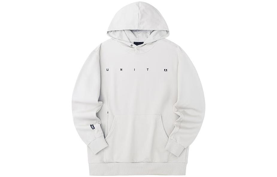Anta Plain Pullover Hoodie - Gray 152237731-1