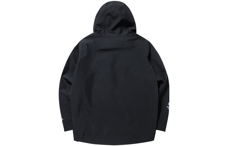 Lookbook 安踏高端系列黑色連帽外套附徽標LOGO 152130601-3