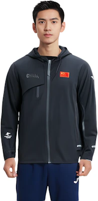 安踏高端系列黑色連帽外套附徽標LOGO 152130601-3 Shop 安踏高端系列黑色連帽外套附徽標LOGO 152130601-3