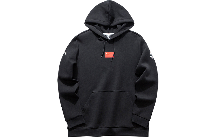 Anta Printed Hoodie Pullover Unisex Black 172030703-1