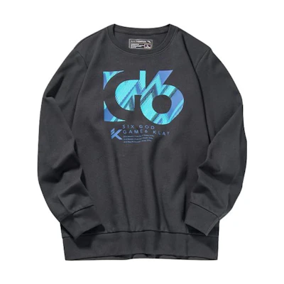 Anta Printed Letter Crewneck Pullover Sweatshirt Men’s Basic Black 152131717-4
