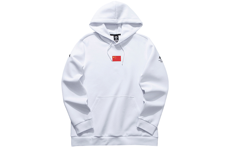 Anta Printed Oversized Pullover Hoodie Unisex White 172030703-2