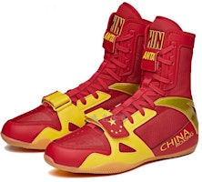 安踏专业训练系列高帮拳击鞋'红黄' 41131304-1 Lookbook 安踏专业训练系列高帮拳击鞋'红黄' 41131304-1