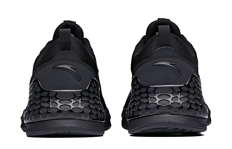 Shop Anta Puff Series Low Top Running Shoes 'Black' 112045535-2