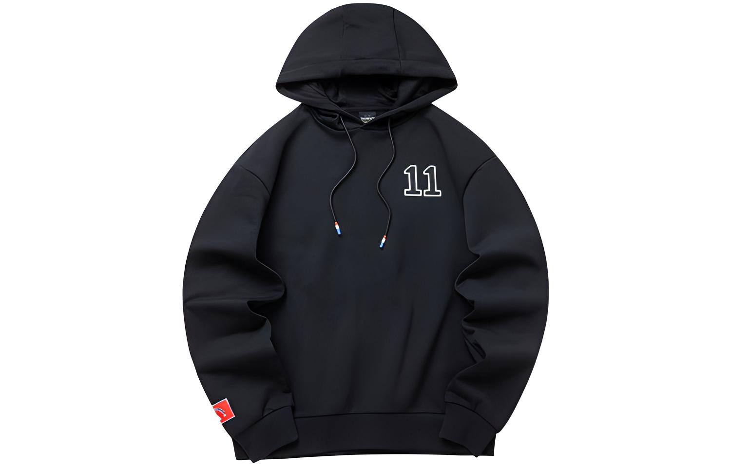 Anta Pullover Knit Sweatshirt Unisex Black 152141702R-4