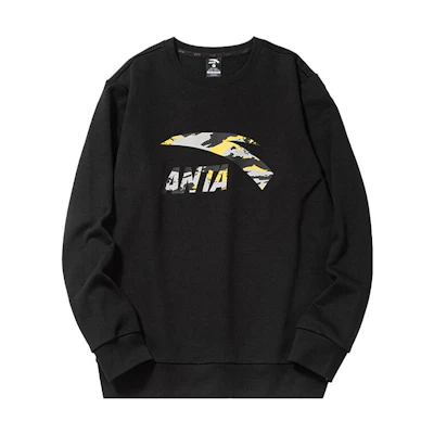 Anta Pullover Logo Sweatshirt Basic Black 952117720-4