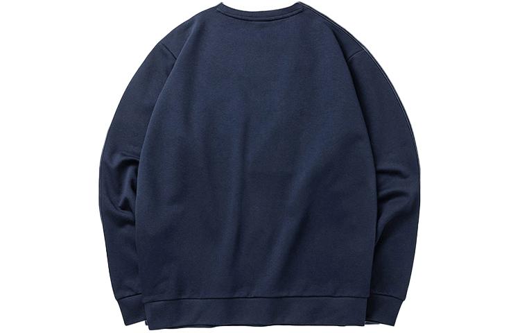 Anta Pullover Printed Long-Sleeve Sweatshirt Deep Blue - Lifestyle Series 952138737-3