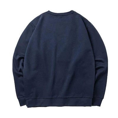 Anta Pullover Printed Long-Sleeve Sweatshirt Deep Blue - Lifestyle Series 952138737-3