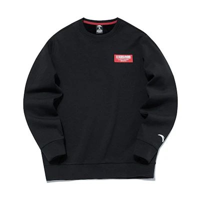 Anta Pullover Sweatshirt Black - Solid Color 152147748-3