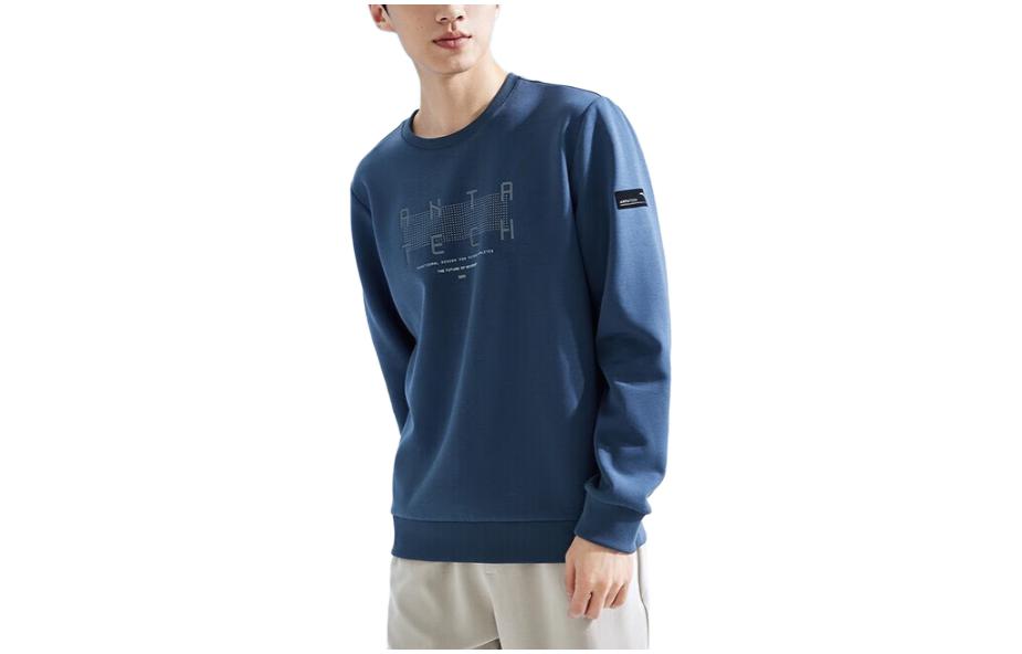 Anta Pullover Sweatshirt Life Series - Whale Fin Blue 152337713-3