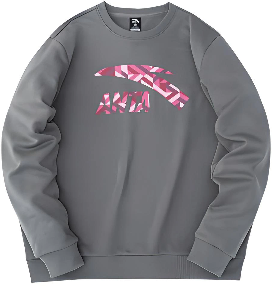 anta-pullover-sweatshirt-with-large-logo-print-in-gray-lifestyle-series-952248705-4