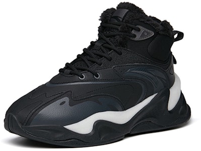 安踏脈衝加絨高幫運動休閒鞋男款黑 Lookbook 安踏脈衝加絨高幫運動休閒鞋男款黑