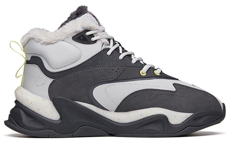 Order 安踏 脉冲 舒适保暖 高帮运动鞋 灰色 加绒