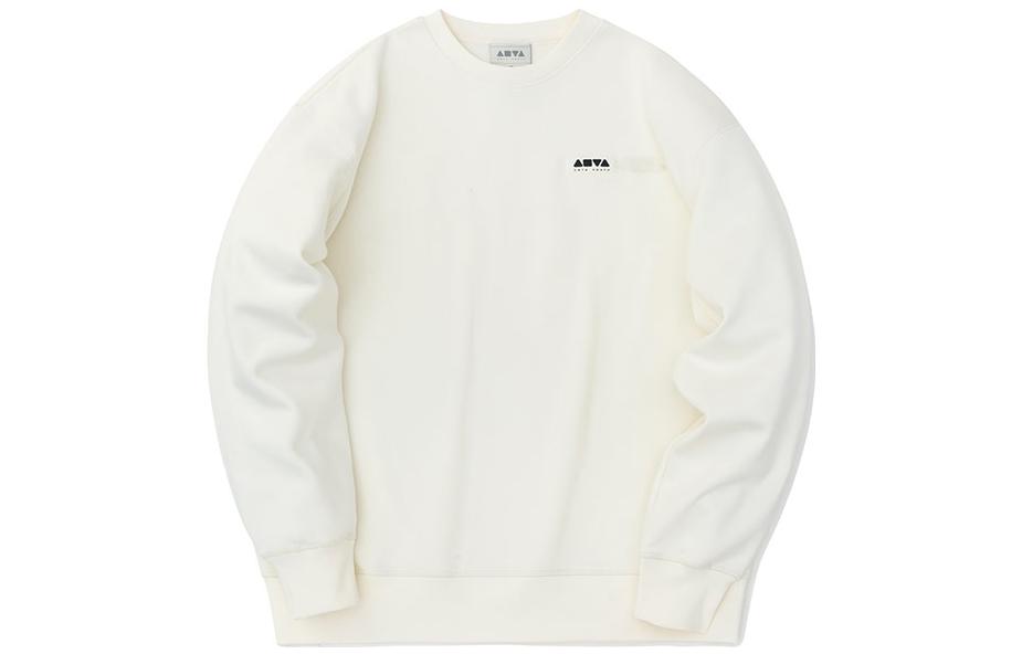 Anta Pure White Long Sleeve Sweatshirt Unisex Couple Style 172248722-3