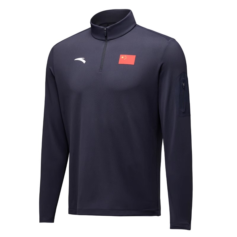 Anta Quick-Dry Comfort Long Sleeve Sweatshirt in Legend Blue 452440115-2