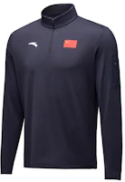 Anta Quick-Dry Comfort Long Sleeve Sweatshirt in Legend Blue 452440115-2 Anta Quick-Dry Comfort Long Sleeve Sweatshirt in Legend Blue 452440115-2