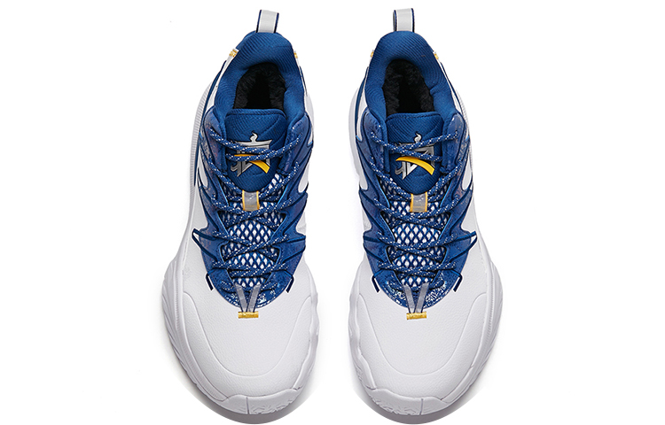 Lookbook Anta Quick Battle 5 Low 'White Blue' 112141622-1
