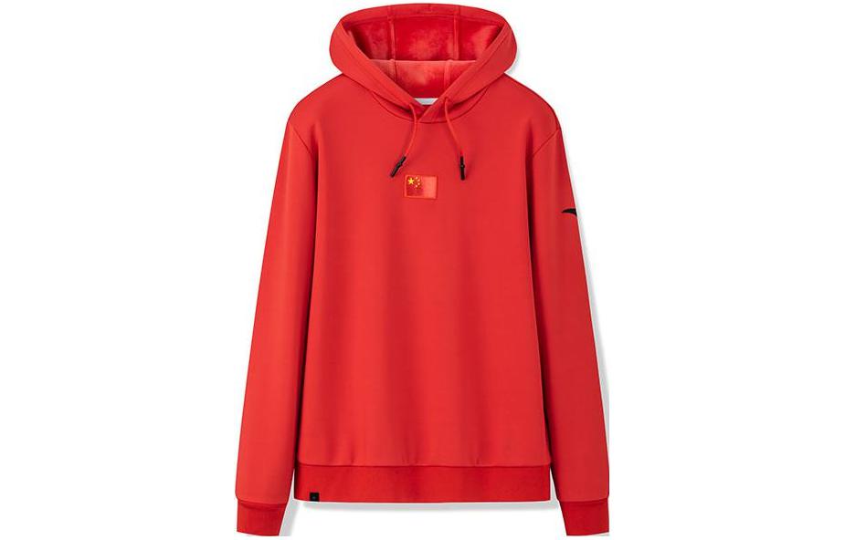 Anta Red Logo Printed Pullover Sweatshirt 152250706-3