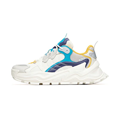 Anta Retro 'Hot Life Series Patchwork Dad Shoe White Grey Blue'