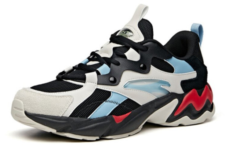 Order Chaussures Anta Retro Casual Basses Running ''Noir Gris Rouge'' 912045580-4