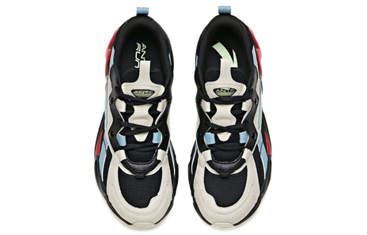 Lookbook Chaussures Anta Retro Casual Basses Running ''Noir Gris Rouge'' 912045580-4