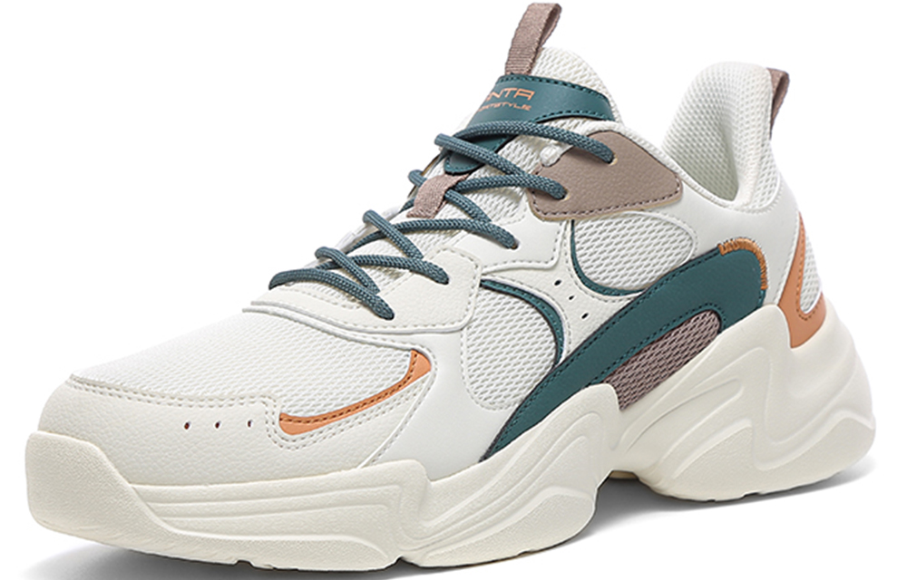 Shop Anta Retro Chunky Dad Shoe ''Blanc Vert'' 111938822R-10
