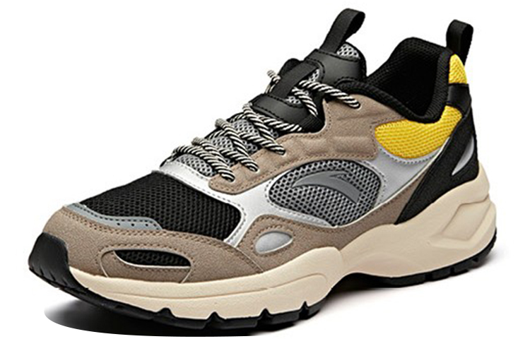 Lookbook Anta Retro Kasut Bapa 'Hitam Coklat Perak' 111938811R-9