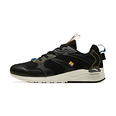 Anta Retro Running 'Black White Yellow'