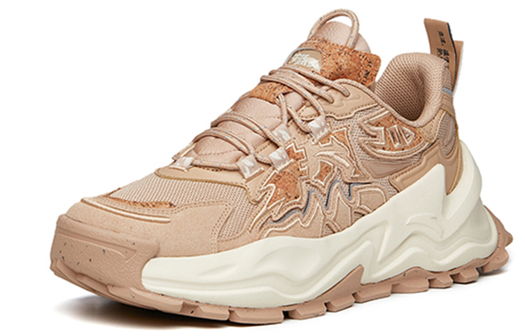 Lookbook 安踏潮流百搭厚底休閒老爹鞋 藕粉